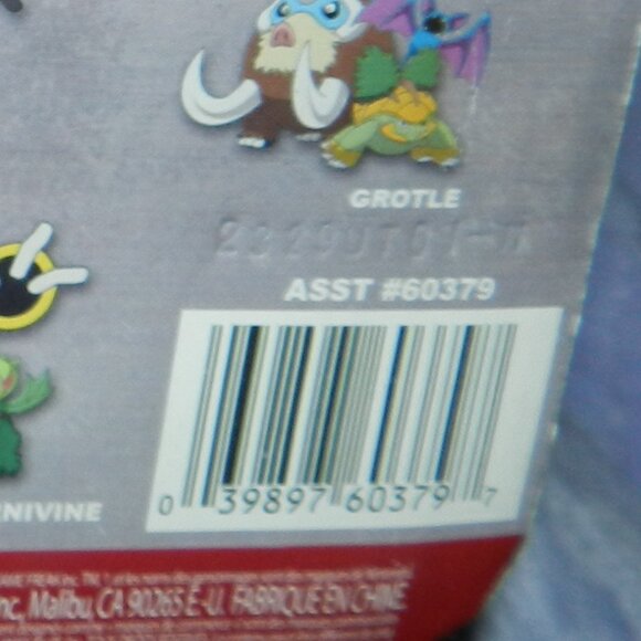 Pokemon Battle Figures 3 Pc Mamoswine, Grotle,Zubat 2009 SEALED🆕📦🏃🏻💨⚡ - Picture 13 of 15